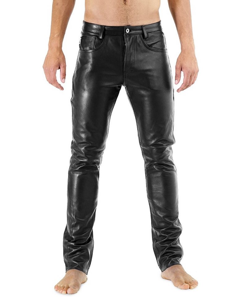 BOCKLE Lederhose Bockle® NEW 411 Leather Jeans Herren Lederhose Echtleder Rind von BOCKLE
