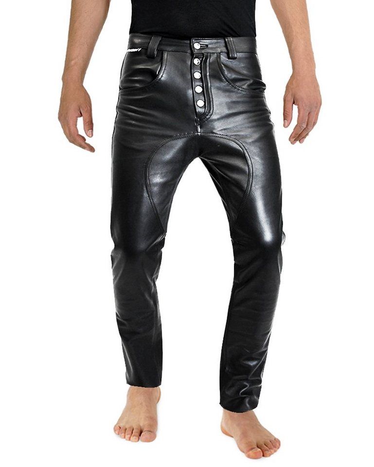 Lederhose Herren Lederhose Lederjeans Bockle® Baggy Lederhose von BOCKLE