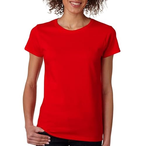 BOD HOME, 1er oder 2er Pack Damen Kurzarm T-Shirts, 100% Baumwolle, Leichtes und Atmungsaktives T-Shirt mit Rundhalsausschnitt, Acht Farben, Bequemes, Basic T-Shirt, Lässig, Größen S, M, L, XL, XXL BOD HOME, 1er oder 2er Pack Damen Kurzarm T-Shirts, 100% Baumwolle, Leichtes und Atmungsaktives T-Shirt mit Rundhalsausschnitt, Acht Farben, Bequemes, Basic T-Shirt, Lässig, Größen S, M, L, XL, XXL von BOD HOME