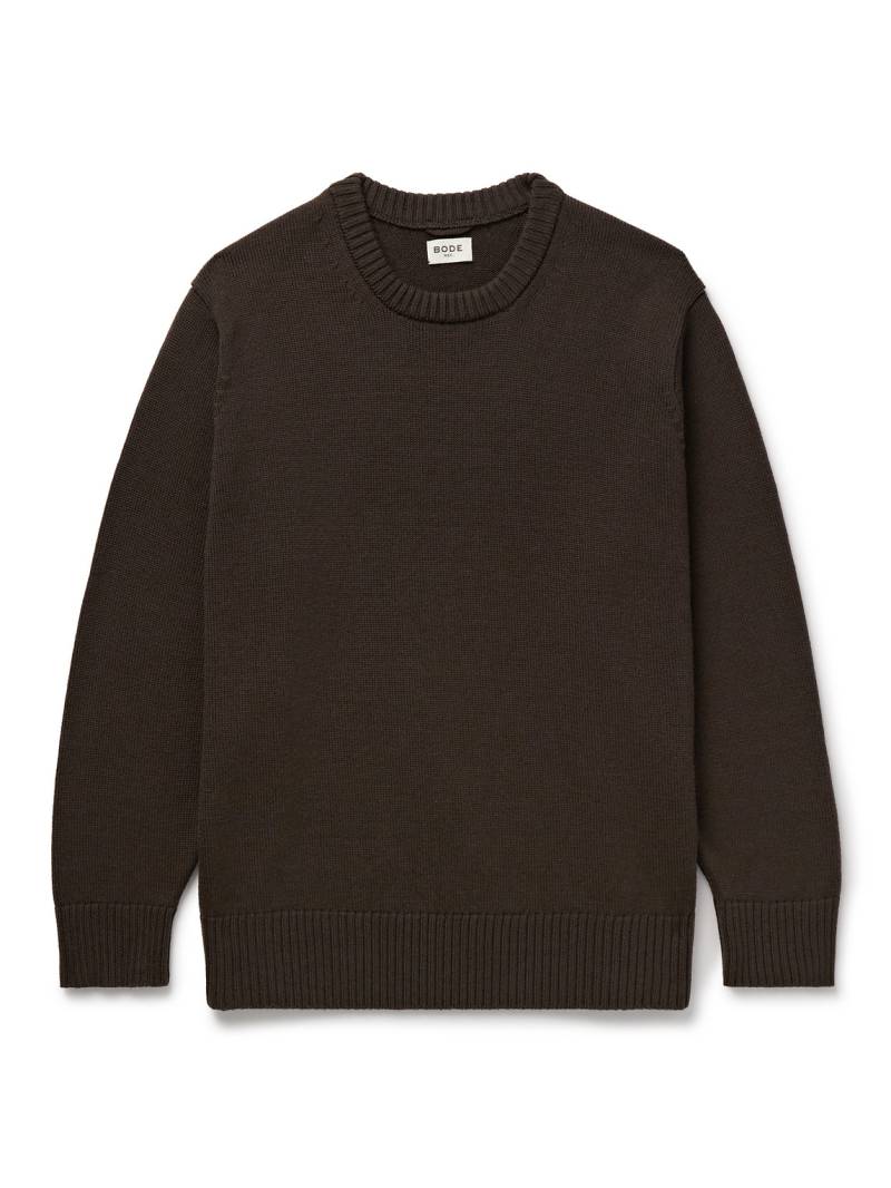 BODE - Juniper Merino Wool Sweater - Men - Brown - M von BODE