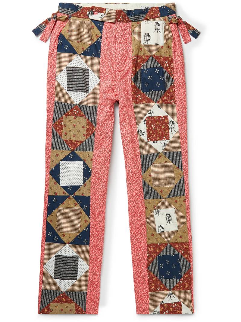 BODE - Straight-Leg Patchwork Printed Cotton Trousers - Men - Red - UK/US 32 von BODE