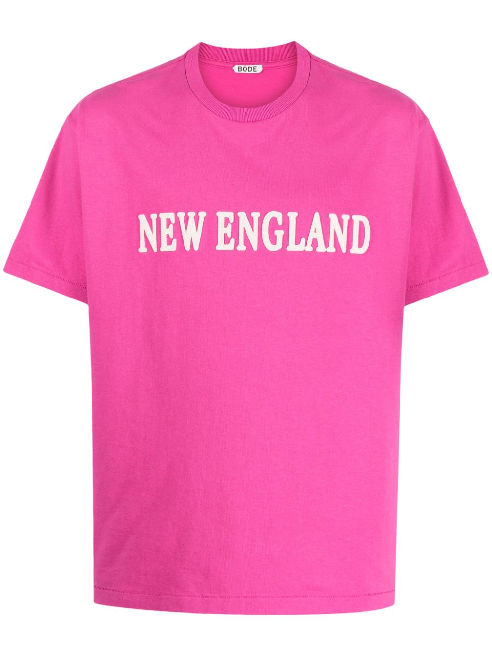 BODE T-Shirt mit "New England"-Print - Rosa von BODE