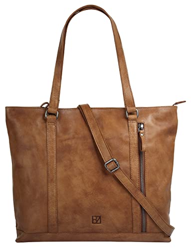 BODENSCHATZ Shopper Echt Leder cognac Damen - 021175 von BODENSCHATZ