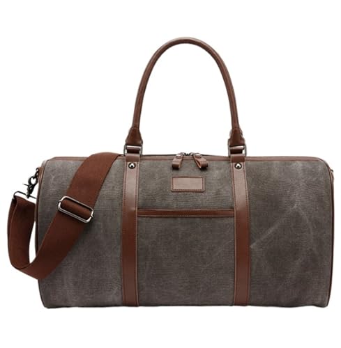 Reise Kleidersack Reisetasche Canvas Weekender Duffel Bag Für Männer Frauen Overnight Travel Tote Carryon Schulterhandtasche Handgepäck-Kleidersack Kleidersäcke für Reisen ( Color : C , Size : 50*24*2 von BODHIS