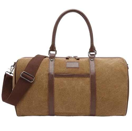 Reise Kleidersack Reisetasche Canvas Weekender Duffel Bag Für Männer Frauen Overnight Travel Tote Carryon Schulterhandtasche Handgepäck-Kleidersack Kleidersäcke für Reisen ( Color : D , Size : 50*24*2 von BODHIS