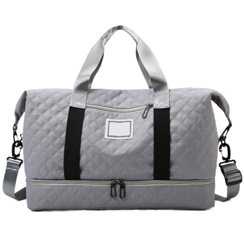 Reise Kleidersack Reisetasche Reisetasche Für Damen, Weekender-Tasche Mit Separatem Schuhfach, Übernachtungstasche Handgepäck-Kleidersack Kleidersäcke für Reisen (Color : A, Size : 46 * 25 * 30cm) von BODHIS