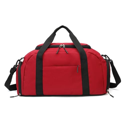 Reise Kleidersack Reisetasche Sporttasche Für Damen, Handgepäcktasche Für Den Wochenendausflug, Reisetasche Mit Trolley-Hülle Handgepäck-Kleidersack Kleidersäcke für Reisen ( Color : E , Size : 49*28* von BODHIS