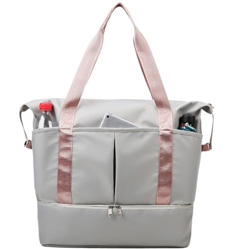 Reise Kleidersack Reisetasche Trocken- Und Nassgetrennte Sport-Sporttasche Für Damen Und Herren, wasserdichte Reisetasche Mit Schuhfach Handgepäck-Kleidersack Kleidersäcke für Reisen (Color : A, Siz von BODHIS