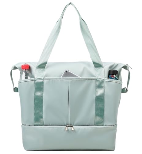 Reise Kleidersack Reisetasche Trocken- Und Nassgetrennte Sport-Sporttasche Für Damen Und Herren, wasserdichte Reisetasche Mit Schuhfach Handgepäck-Kleidersack Kleidersäcke für Reisen (Color : C, Siz von BODHIS