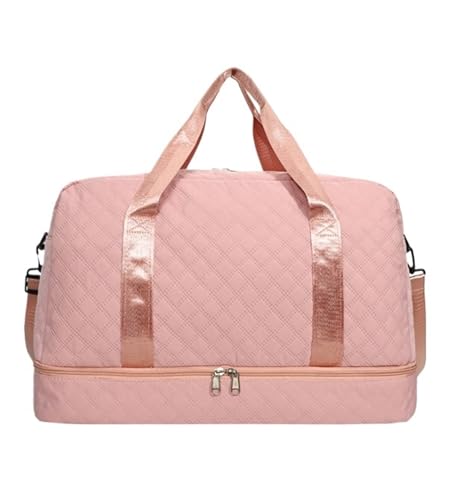 Reise Kleidersack Reisetasche Weekender-Taschen Für Damen, Reisetasche, Großes Fassungsvermögen, Übernachtungstasche, Schuhfach Handgepäck-Kleidersack Kleidersäcke für Reisen ( Color : F , Size : 52*2 von BODHIS