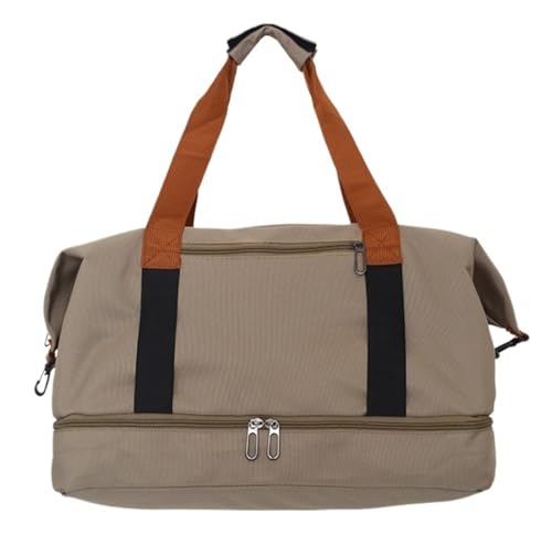 Reise Kleidersack Reisetasche Wochenendtasche Für Damen Mit Schuhfach, Reisetasche Aus Oxford-Stoff Für Die Nacht Handgepäck-Kleidersack Kleidersäcke für Reisen (Color : C, Size : 61 * 27 * 32 cm) von BODHIS