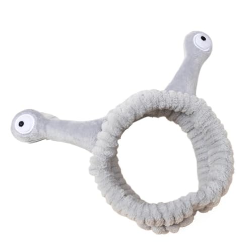 Niedliche Tierohren-Haarbänder mit flauschigem Ball, weiches Korallen-Fleece, elastisches Haarband für Damen, zum Waschen von Gesicht, Make-up, Kosmetik (A) von BODOBTF