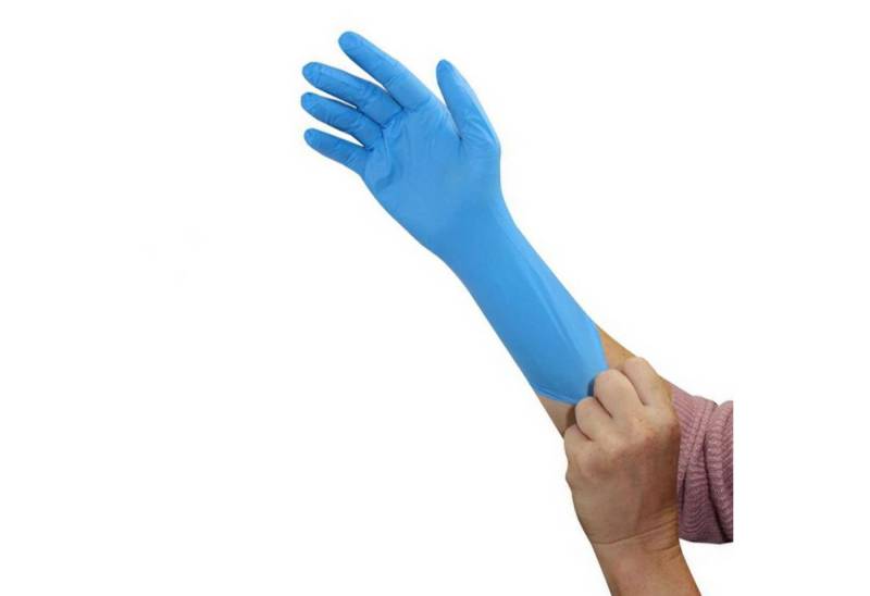 BODY PRODUCTS Relax Pharma und Kosmetik GmbH Einweghandschuhe Untersuchungshandschuh Nitril Blue Long - S (100-St) von BODY PRODUCTS Relax Pharma und Kosmetik GmbH