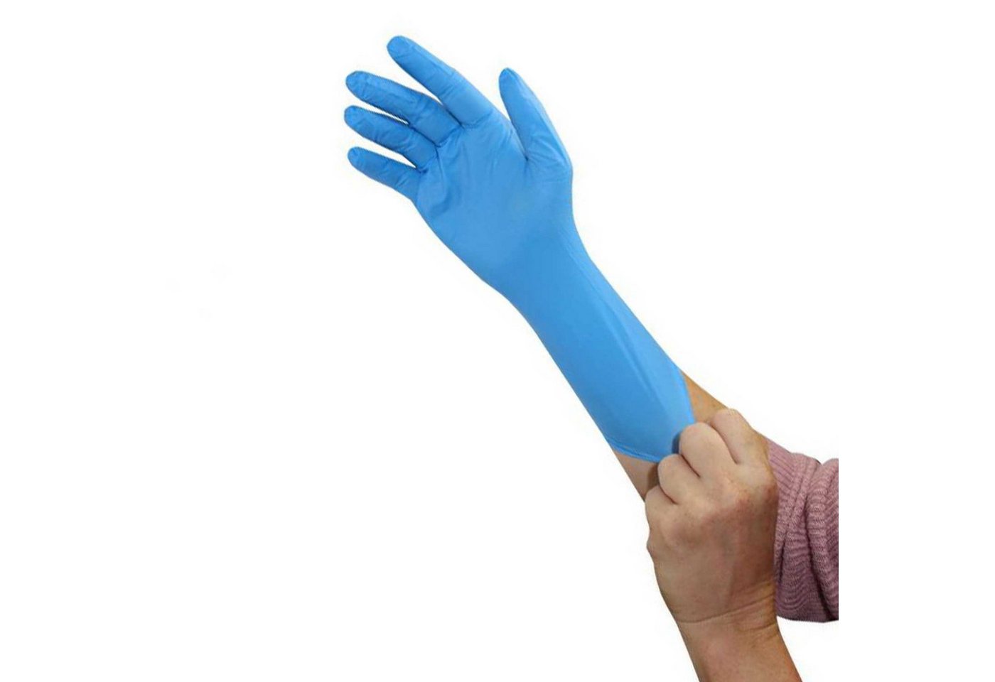 BODY PRODUCTS Relax Pharma und Kosmetik GmbH Einweghandschuhe Untersuchungshandschuh Nitril Blue Long - XL (100-St) von BODY PRODUCTS Relax Pharma und Kosmetik GmbH