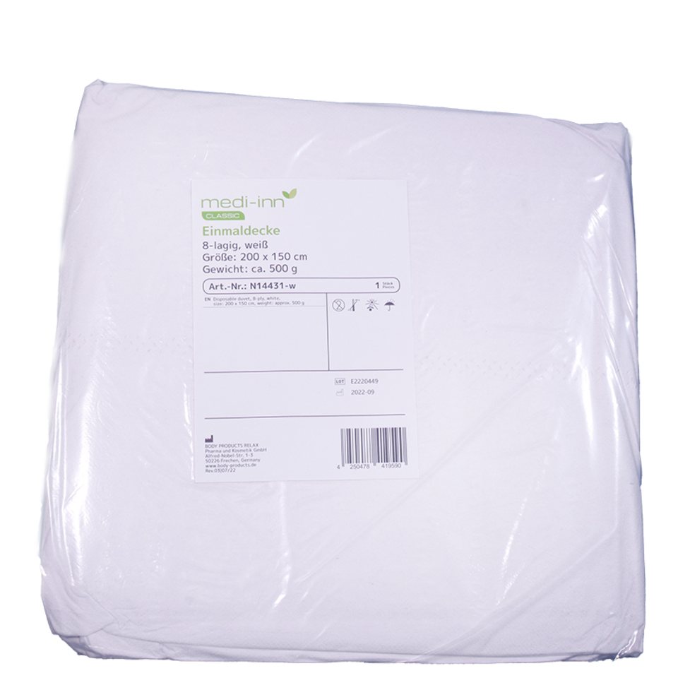 BODY PRODUCTS Relax Pharma und Kosmetik GmbH Erste-Hilfe-Set Medi-Inn® Einmaldecke 8-lagig 200 x 150 cm von BODY PRODUCTS Relax Pharma und Kosmetik GmbH
