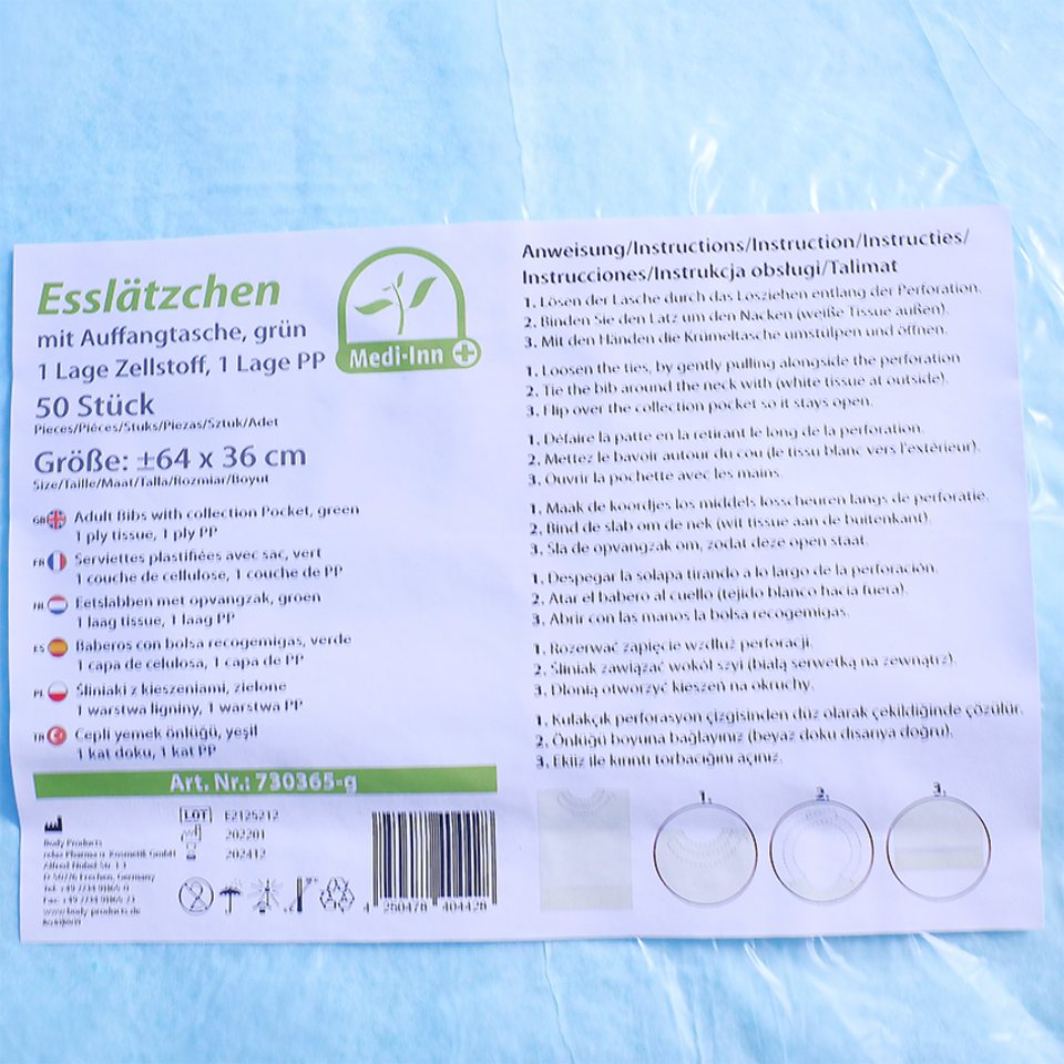 BODY PRODUCTS Relax Pharma und Kosmetik GmbH Lätzchen Einmal-Esslätzchen BODY PRODUCTS Relax Pharma und Kosmetik GmbH Lätzchen Einmal-Esslätzchen von BODY PRODUCTS Relax Pharma und Kosmetik GmbH