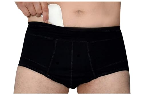 BODYPERFECT Hernie-Unterwäsche für Männer, Hernie-Slips für Hernie-Stützgürtel für Männer, weiche und bequeme, atmungsaktive Unterwäsche Made in Italy von BODYPERFECT