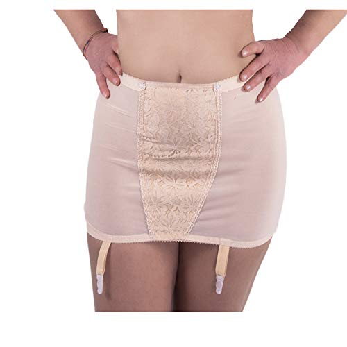 BODYPERFECT High Waist Strapsgürtel Strumpfgürtel 4 Halter für Strümpfe Unterwäsche XL von BODYPERFECT