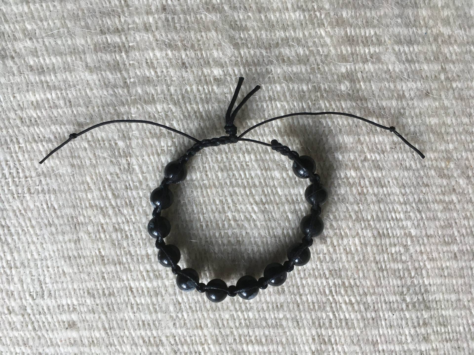 Bodi Armband, Shamballa - Schneeflockenobsidian von BODiShop
