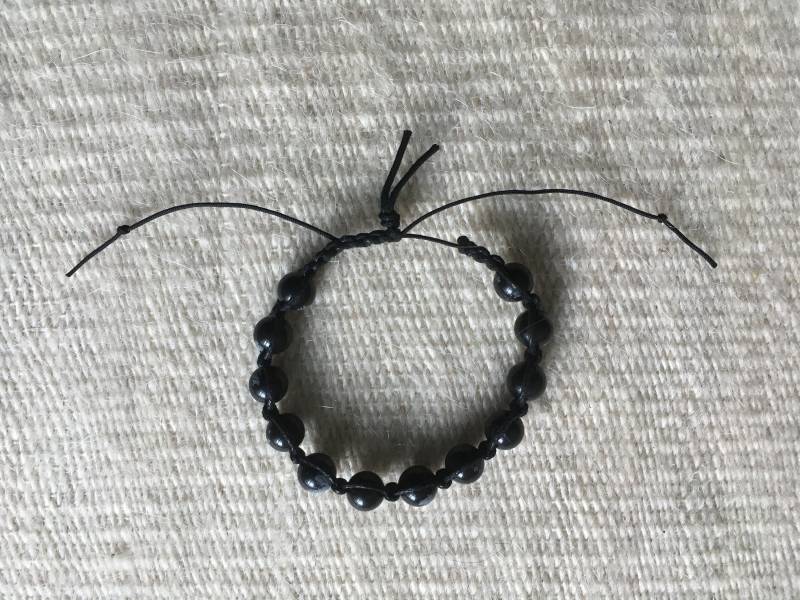 Bodi Armband, Shamballa - Schneeflockenobsidian von BODiShop