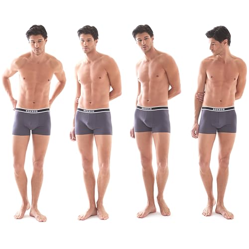 BOEBCO Premium Boxershorts Herren I 4er Pack I Extra weiches Gewebe I Enthält Lenzing Modal und Bio-Baumwolle I Atmungsaktiv, Leicht, Feuchtigkeitsabführend Unterhosen Männer I XL von BOEBCO