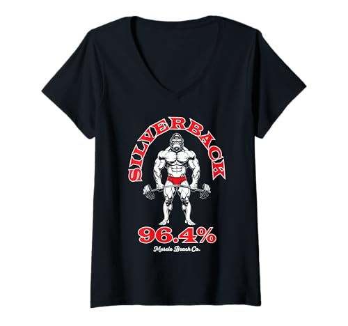 Damen 96,4% Silverback Gym Apparel, Bodybuilding, Strongman, Bar T-Shirt mit V-Ausschnitt Damen 96,4% Silverback Gym Apparel, Bodybuilding, Strongman, Bar T-Shirt mit V-Ausschnitt von BOEC Gear