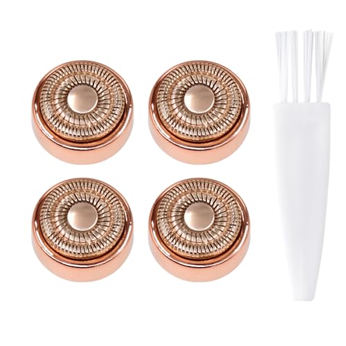 Generación 2 Gesichtshaarentferner Ersatzköpfe Kompatible mit Finishing Touch Flawless, Elektrorasierer für Lippen Kinn Wangen 18 karätigen vergoldeten Scherkopf(4 Stück) von BOEEA