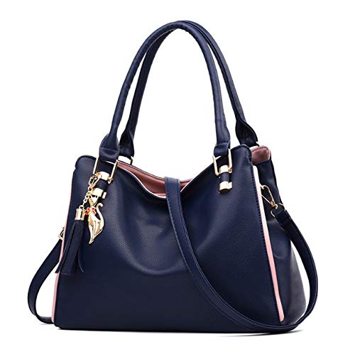 kleine Handtasche Damen Tasche Damen Damenhandtaschen Clearance Handtaschen für Frauen Damenhandtasche für Frauen Navy von BOENTA