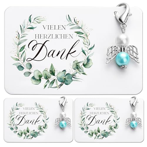 BOFUNX 3 Set Schutzengel Schlüsselanhänger Danke Geschenkkarte mit Organzasäckchen - Schutzengel Vielen Dank Geschenk Kommunion Taufe Hochzeit Klein Geschenk BOFUNX 3 Set Schutzengel Schlüsselanhänger Danke Geschenkkarte mit Organzasäckchen - Schutzengel Vielen Dank Geschenk Kommunion Taufe Hochzeit Klein Geschenk von BOFUNX