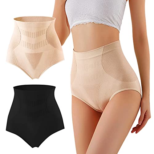BOFUNX Damen Hohe Taille Miederslips Figurenformend Nahtlose Miederpants Bauchweg Shape Unterhose Miederhose Unterwäsche von BOFUNX