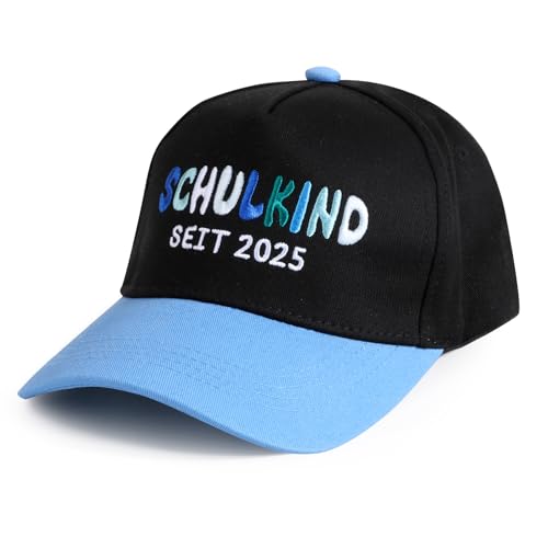 BOFUNX Einschulung Geschenk Schulkind 2025 Baseball Cap für Jungen Mädchen Einstellbare Gestickte Baseball Hut Schulanfang Einschulung Geschenk von BOFUNX