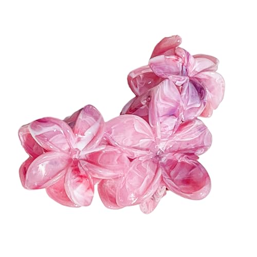 BOGEEL Frangipani-Haarklammer mit elegantem Marmor, mit mehrfarbigen Optionen, praktisches Harz-Haar-Accessoire für den täglichen Gebrauch von BOGEEL