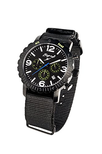 BOGEY Herren Chronograph Quarz Uhr mit Gummi Armband BSFS002GRBK BOGEY Herren Chronograph Quarz Uhr mit Gummi Armband BSFS002GRBK von BOGEY