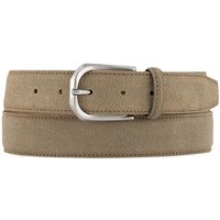 BOGGI MILANO Herren Gürtel beige Veloursleder von BOGGI MILANO