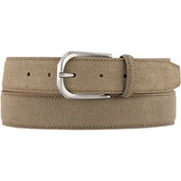 BOGGI MILANO Herren Gürtel beige Veloursleder von BOGGI MILANO