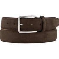 BOGGI MILANO Herren Gürtel braun Veloursleder von BOGGI MILANO