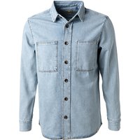 BOGGI MILANO Herren Jeanshemd blau Baumwolle von BOGGI MILANO