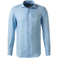 BOGGI MILANO Herren Hemd blau Leinen von BOGGI MILANO