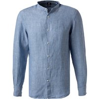 BOGGI MILANO Herren Hemd blau Leinen von BOGGI MILANO