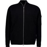 BOGGI MILANO Herren Cardigan schwarz unifarben von BOGGI MILANO