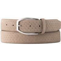 BOGGI MILANO Herren Gürtel beige Veloursleder von BOGGI MILANO