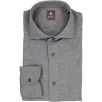 BOGGI MILANO Herren Hemd grau meliert von BOGGI MILANO