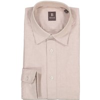 BOGGI MILANO Herren Hemd beige meliert von BOGGI MILANO