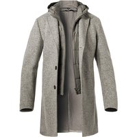 BOGGI MILANO Herren Mantel grau unifarben von BOGGI MILANO