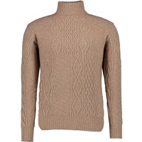 BOGGI MILANO Herren Rollkragenpullover beige unifarben von BOGGI MILANO
