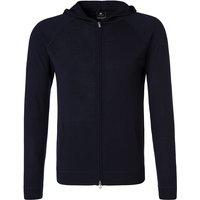 BOGGI MILANO Herren Sweatjacke blau unifarben von BOGGI MILANO