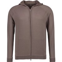 BOGGI MILANO Herren Sweatjacke braun unifarben von BOGGI MILANO