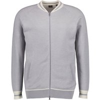 BOGGI MILANO Herren Sweatjacke grau unifarben von BOGGI MILANO