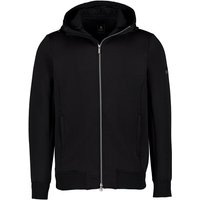 BOGGI MILANO Herren Sweatjacke schwarz unifarben von BOGGI MILANO