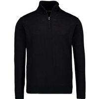 BOGGI MILANO Herren Pullover schwarz unifarben von BOGGI MILANO